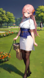 超美动漫女学生迷人短裙图片