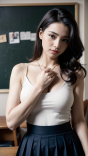日韩极度正点的校园短发美女穿短裙图片欣赏