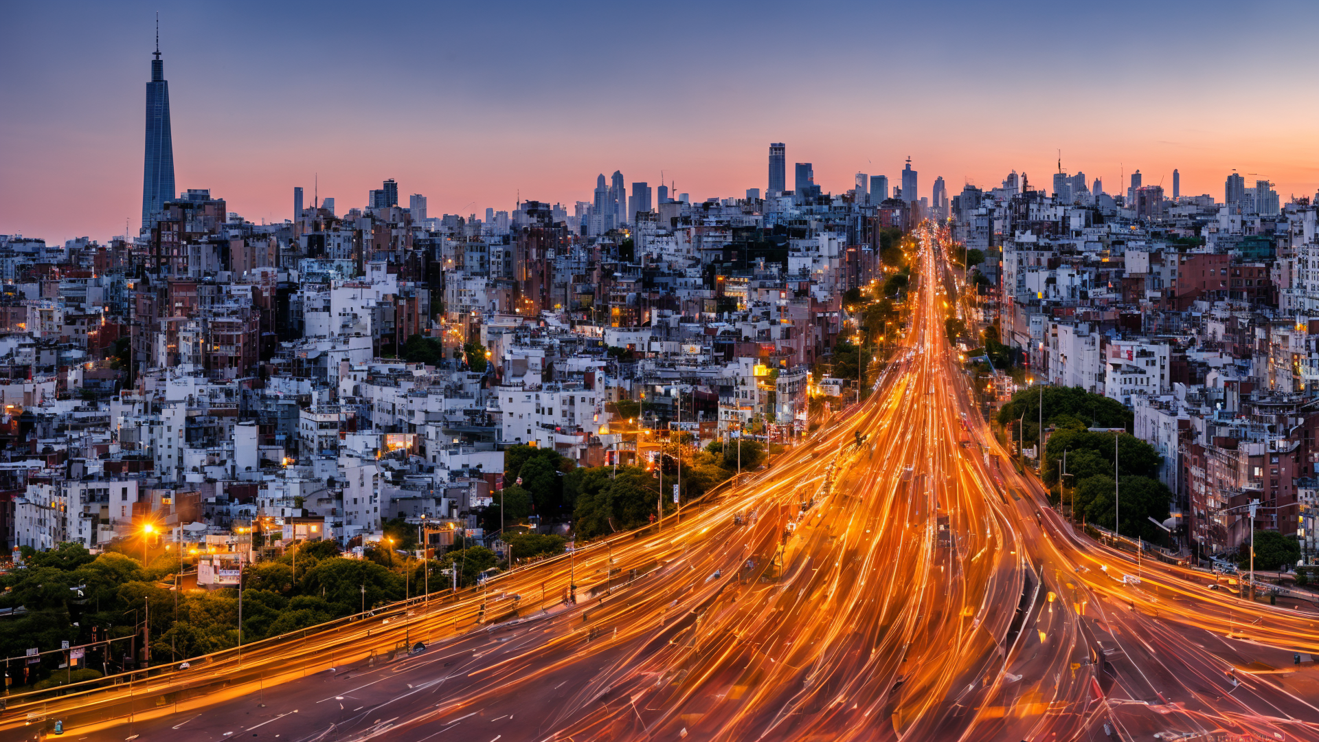 科技梦幻街景高清图片壁纸