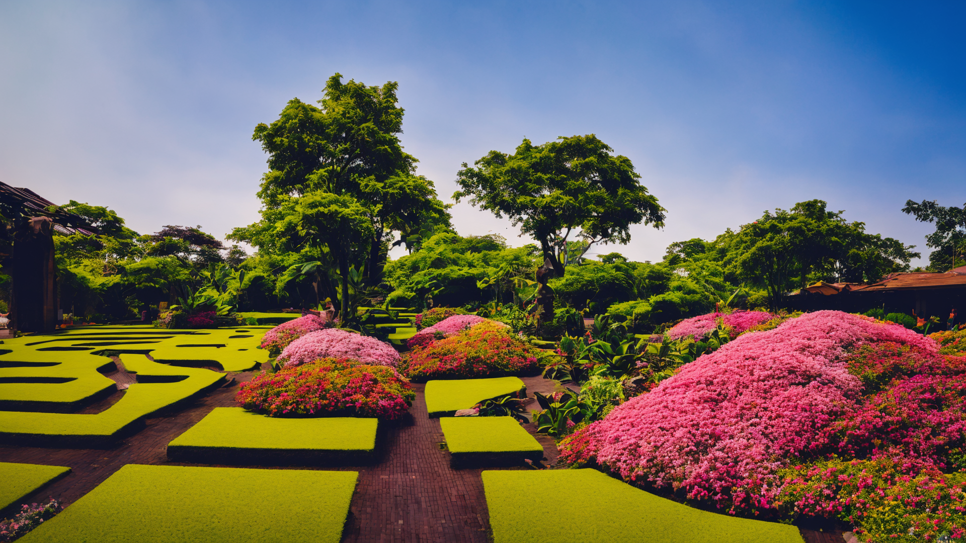 美丽临海山水风景图片
