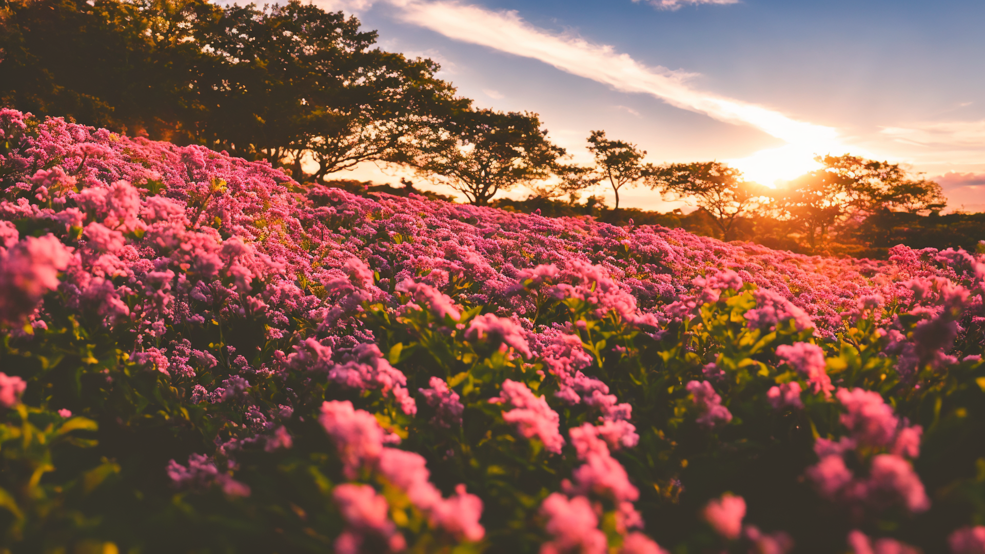 山水花草树木风景图片