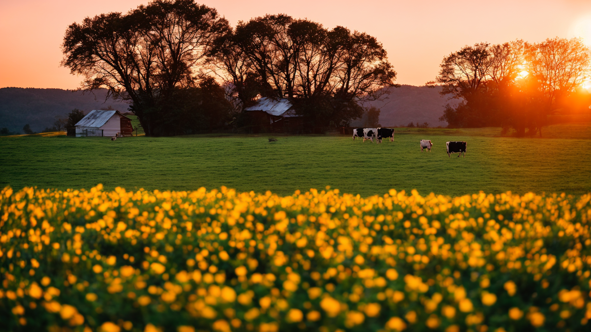 山水花草树木风景图片