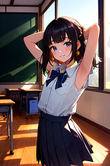清秀甜美<strong>动漫</strong>女生图片
