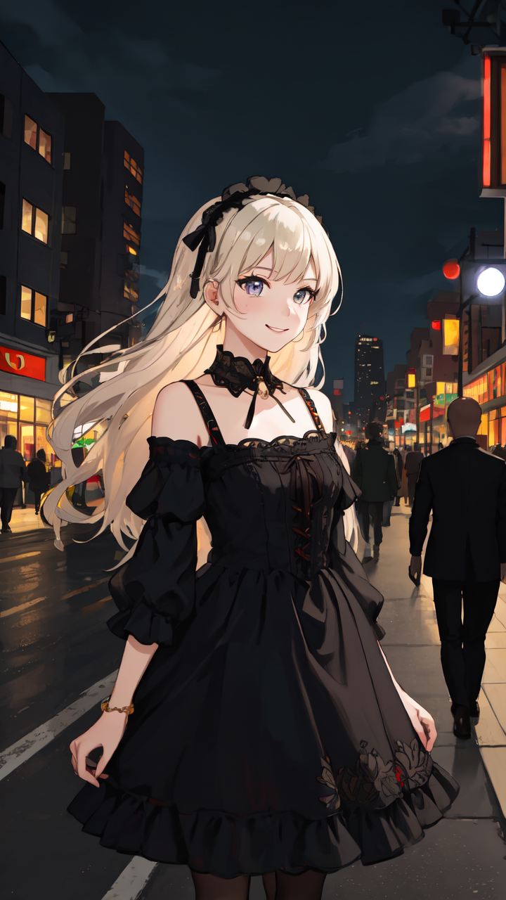 华丽动漫女生洛丽塔图片