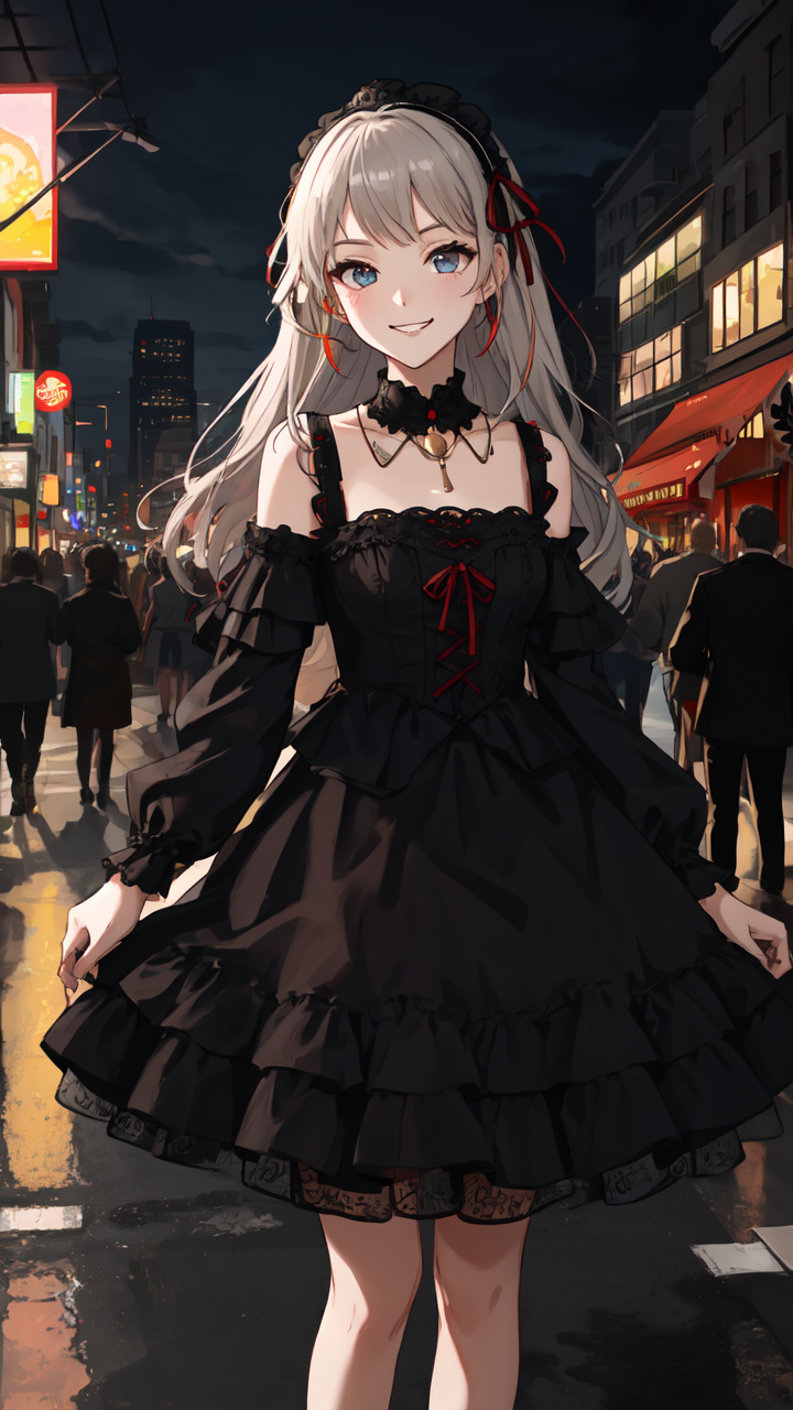 华丽动漫女生洛丽塔图片