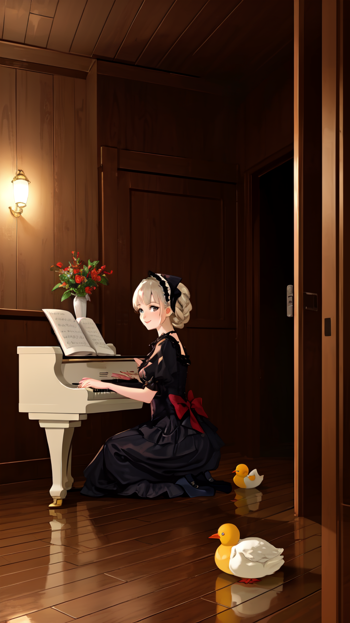 华丽动漫女生洛丽塔图片