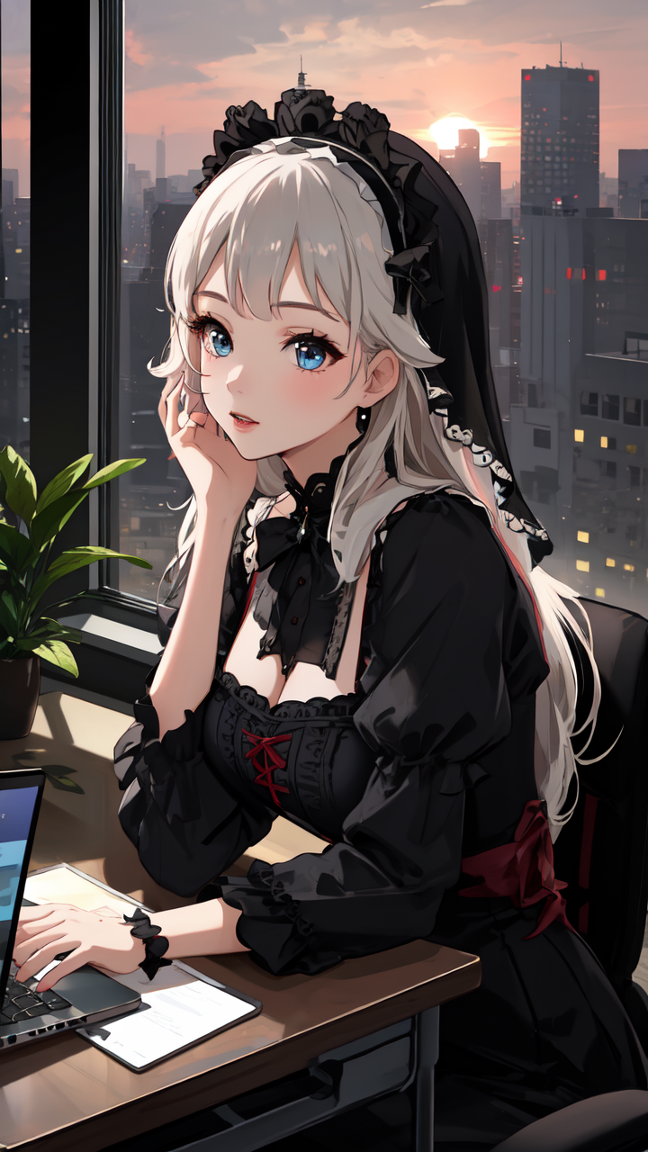 高清动漫洛丽塔少女图片