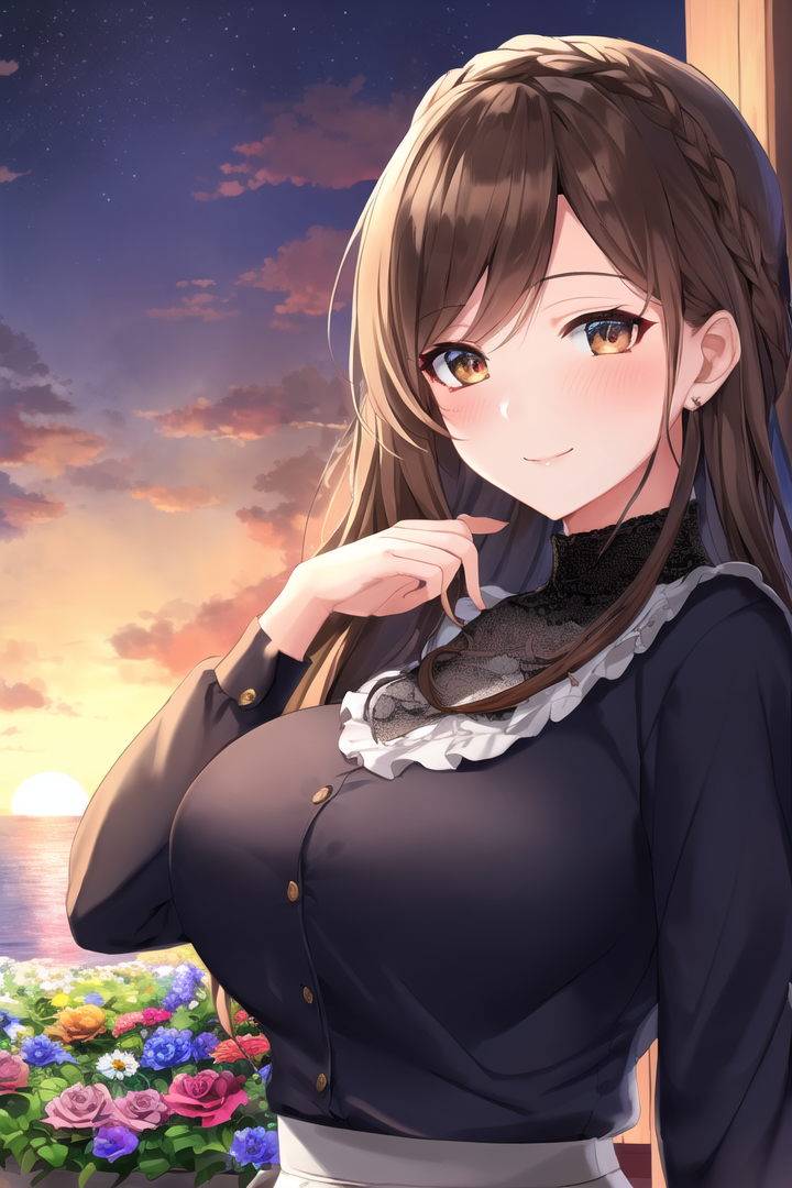 优美气质高挑动漫美女图片