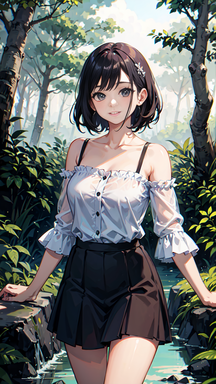 高清卡通呆萌女生图片