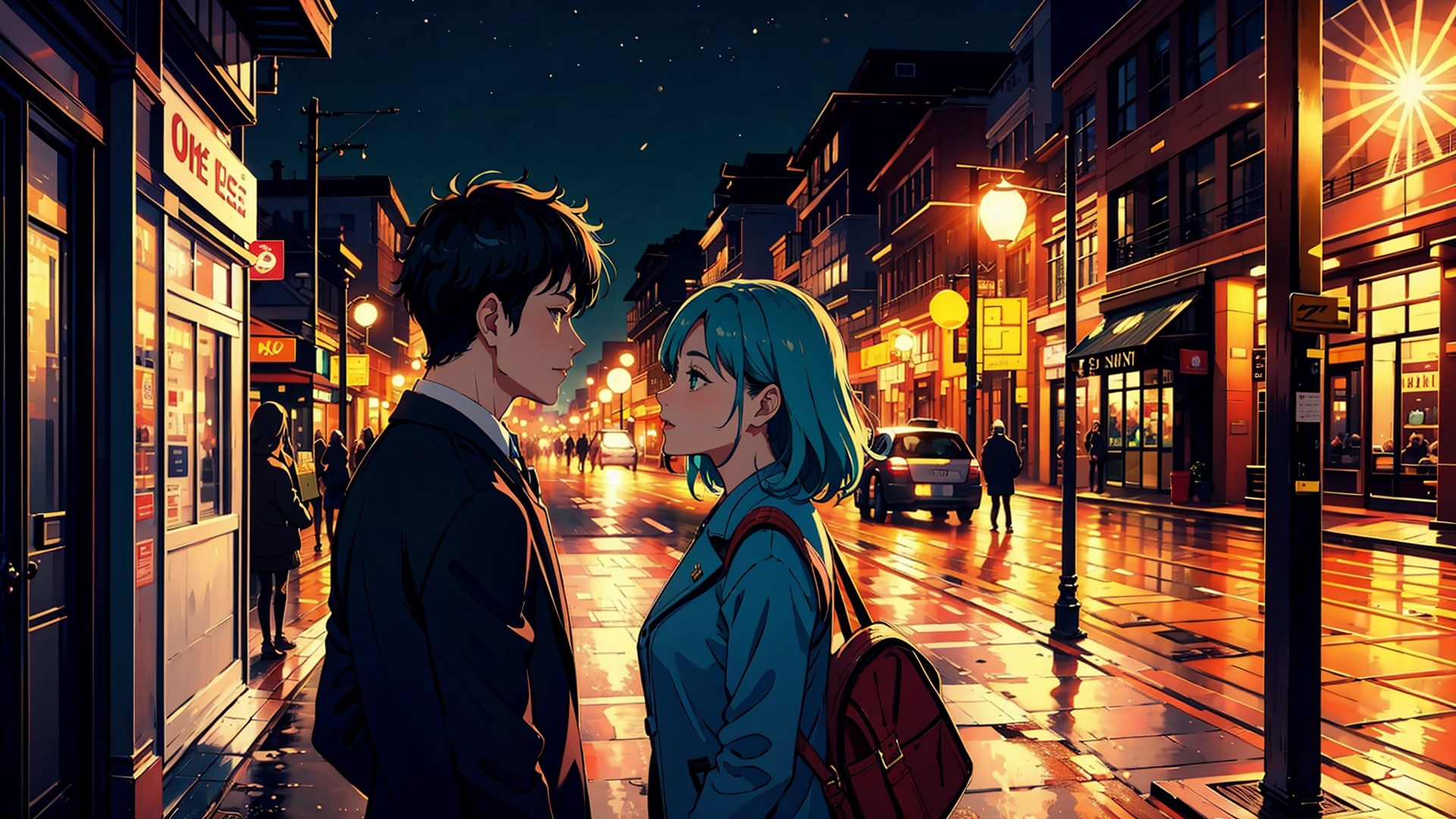 唯美浪漫的动漫情侣图片欣赏