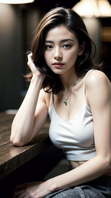 气质不凡的白嫩美胸女神<strong>性感</strong>写真图片