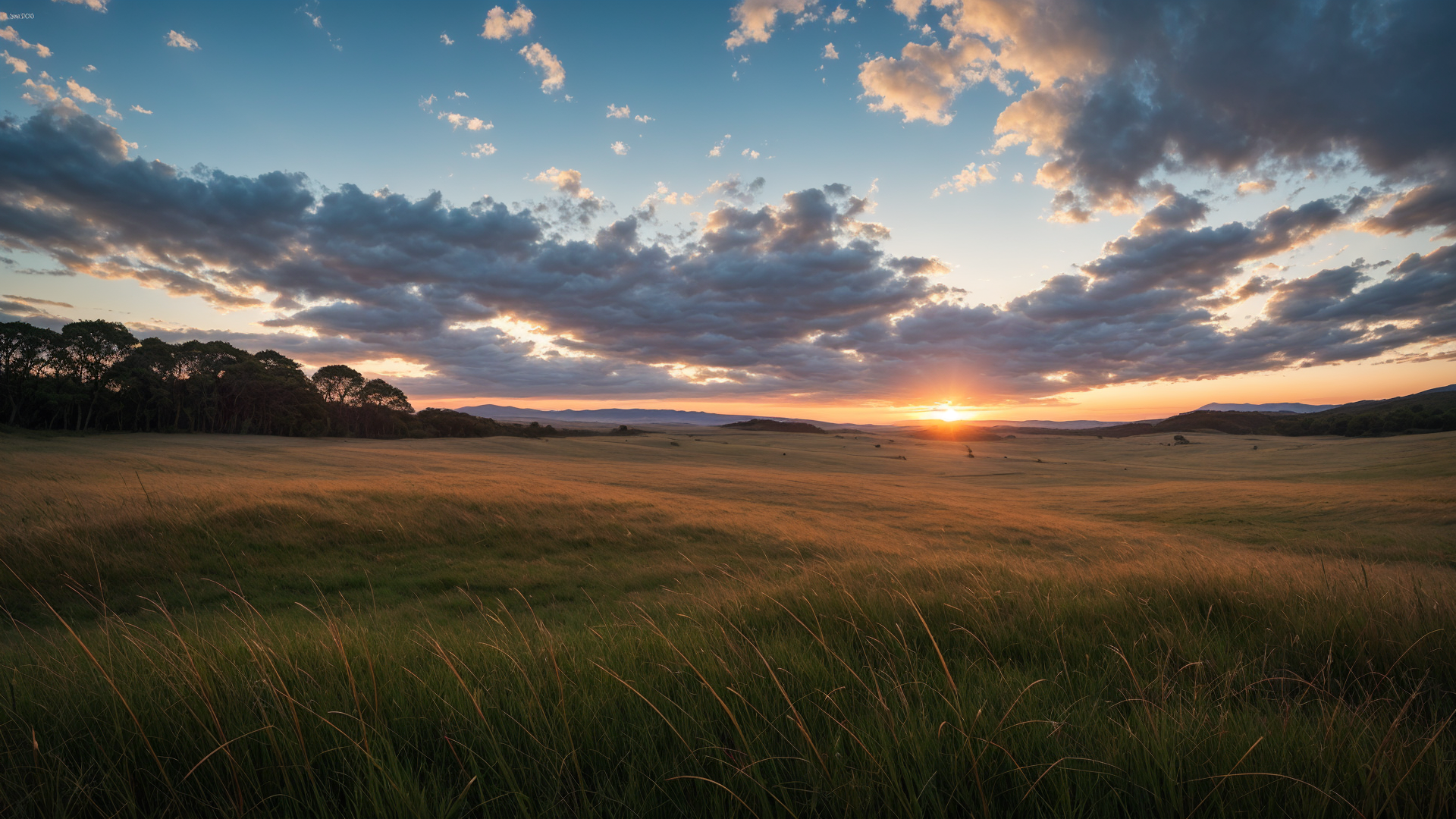 清晨好看的日出风景壁纸图片