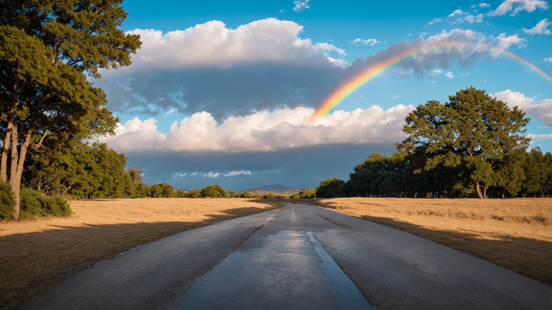 户外日落前的天空桌面风景壁纸图