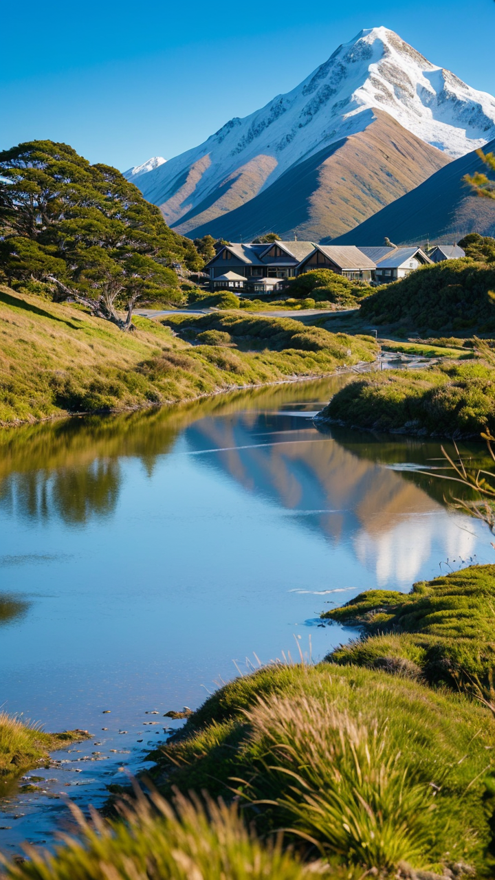 唯美新西兰自然风景图高清手机壁纸