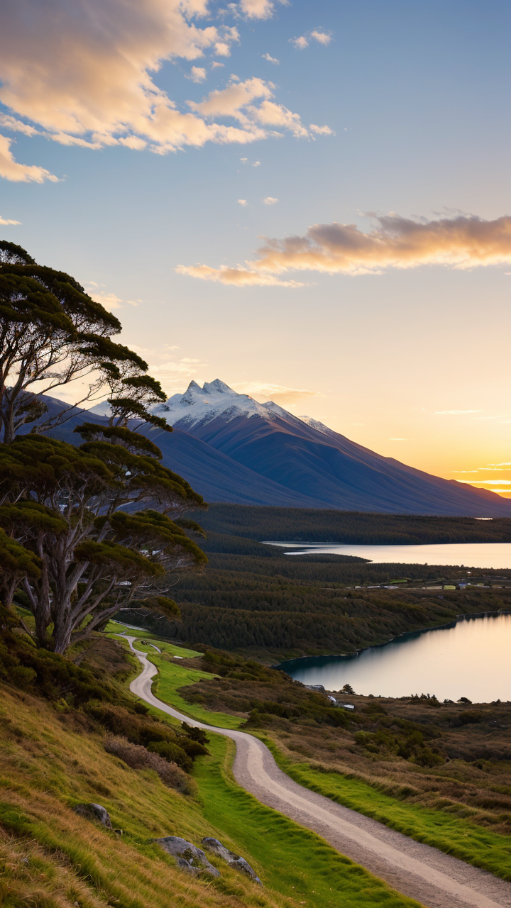 唯美新西兰自然风景图高清手机壁纸