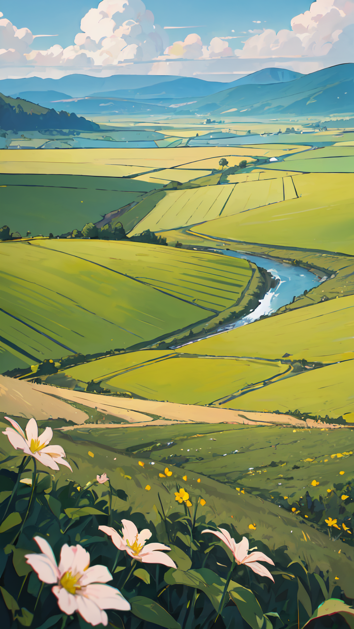 二次元温馨治愈美景高清手机壁纸