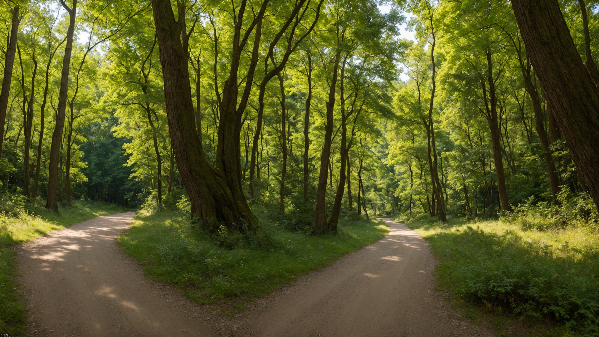 郊外让人清新的小树林风景图片