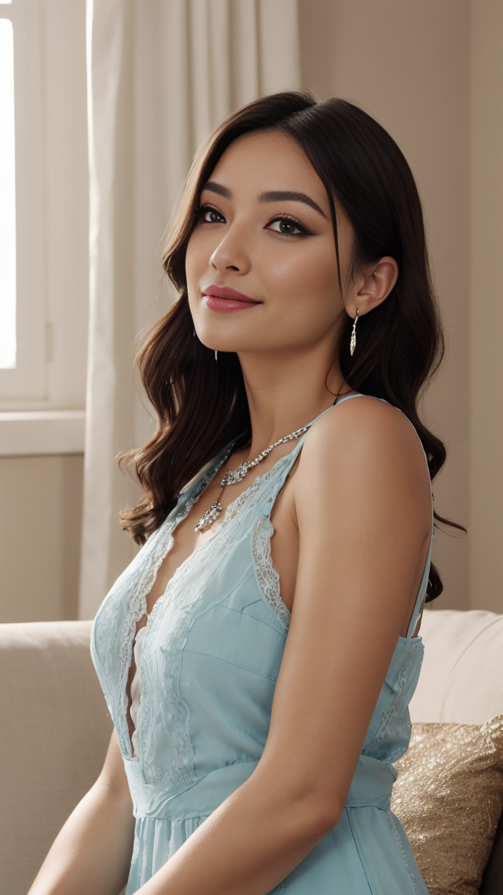 欧美女模特让连衣裙重焕光彩高清手机壁纸