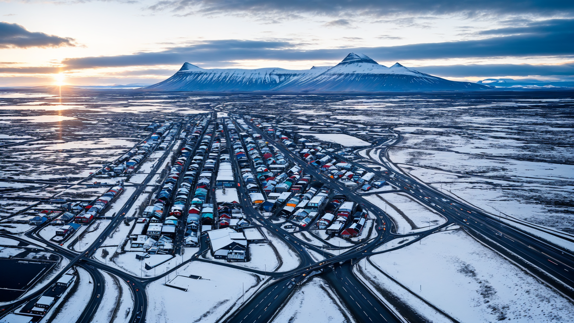 冰岛小城镇之旅:美丽雪景图片欣赏
