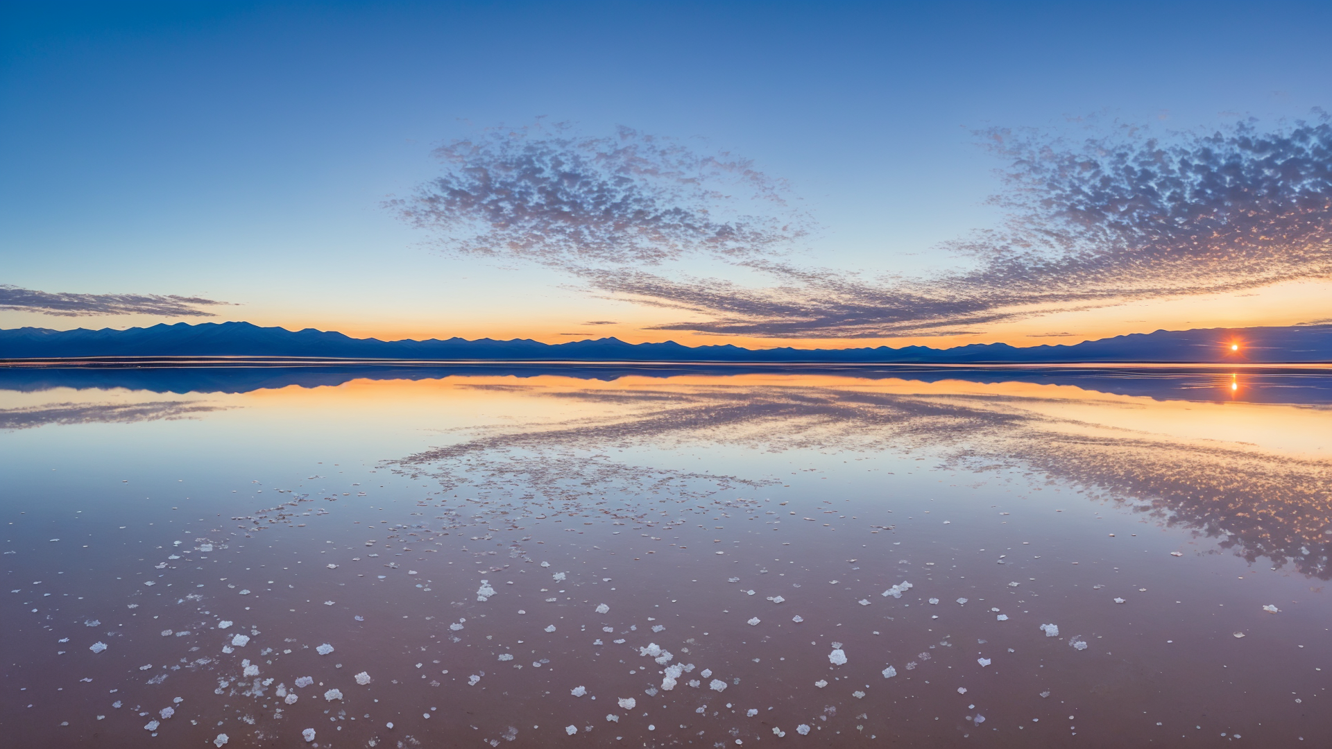 领略绝美风光,玻利维亚乌尤尼盐湖天空美景系列2高清风景图片