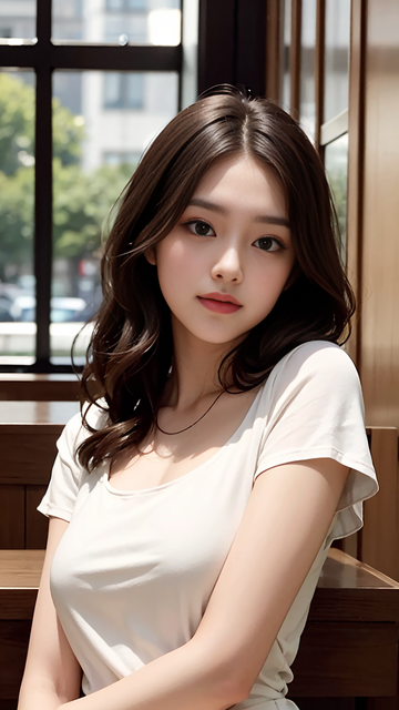 清纯瘦身圆领短袖连衣裙女孩<strong>唯美</strong>又优雅迷人写真系列3高清手机壁纸