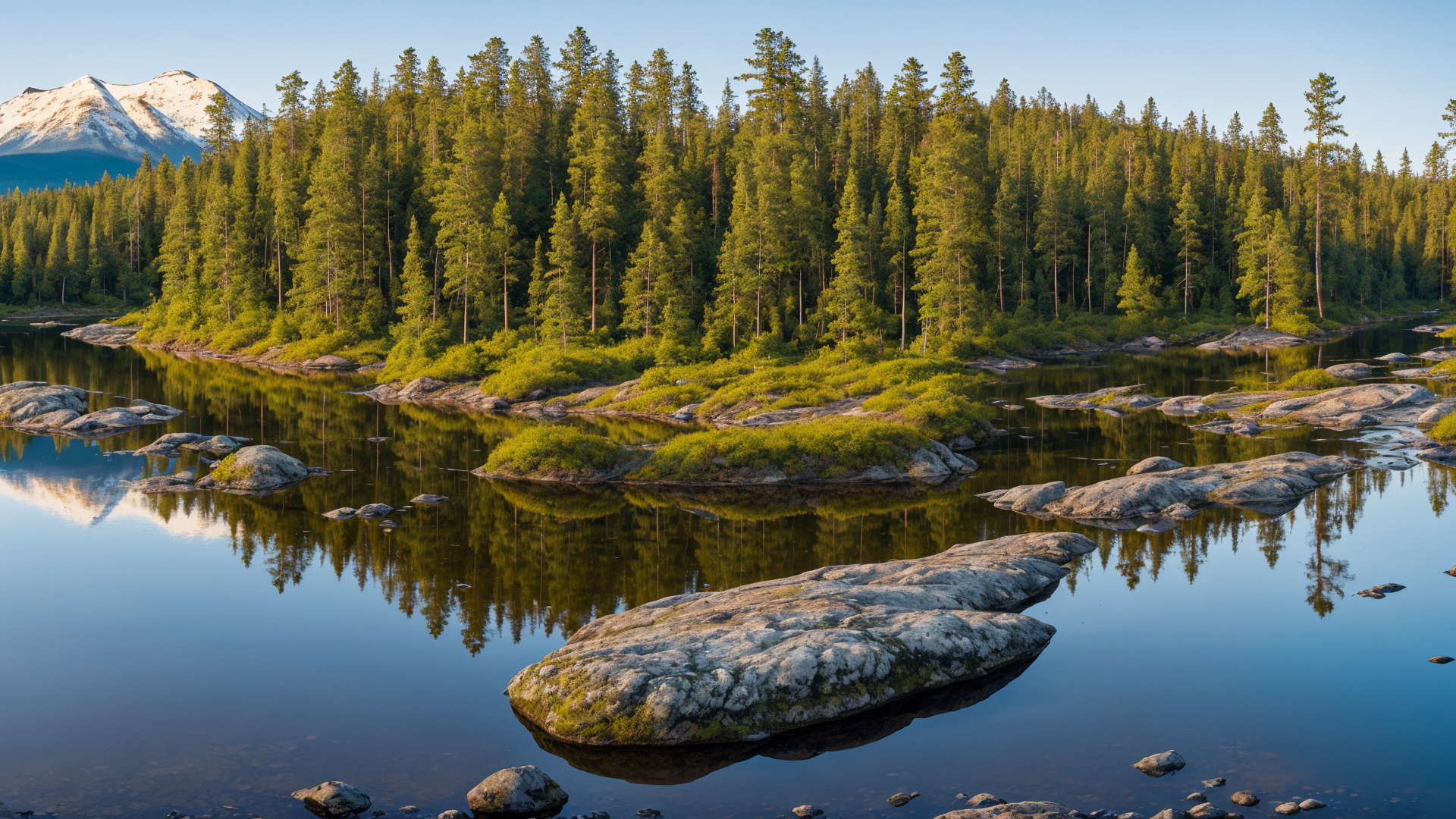 芬兰唯美湖泊自然风景系列2高清桌面壁纸