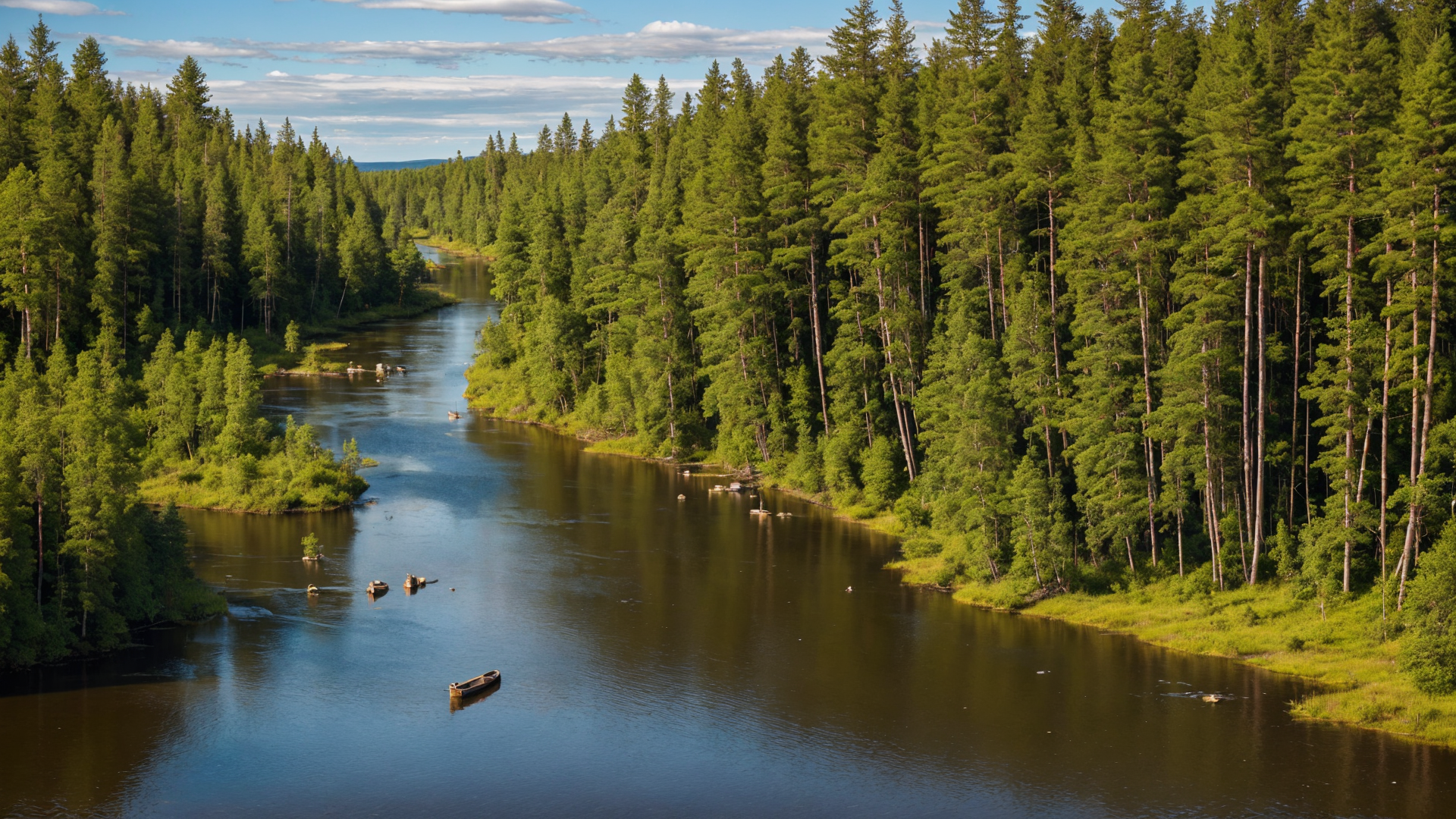 芬兰森林自然山水风景系列3高清桌面壁纸