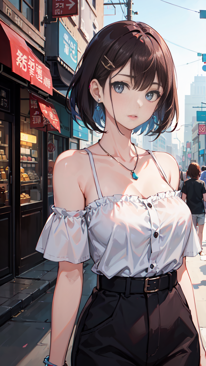 性感又迷人的绑带上衣美女动漫头像系列1高清图片