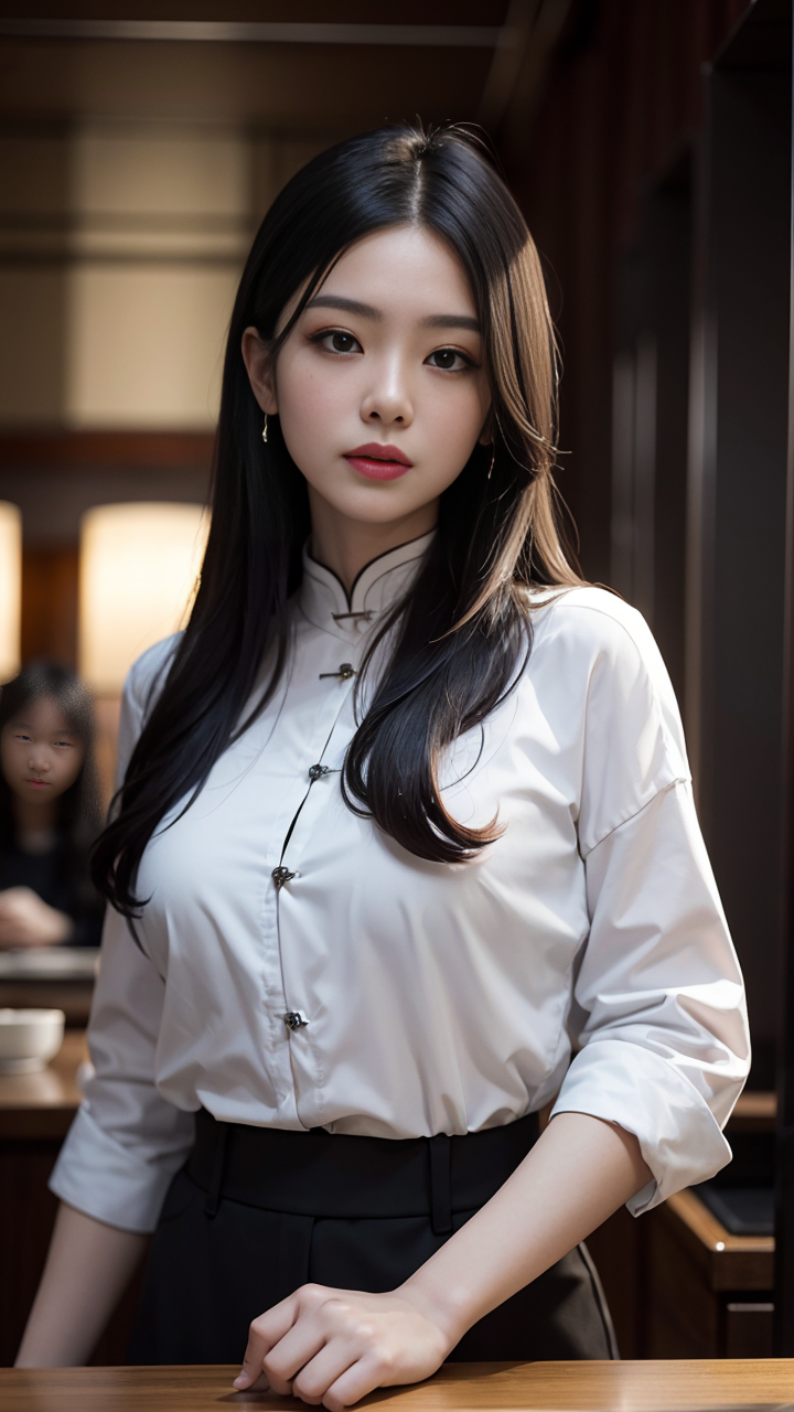 现代女性穿上古代服饰丰韵十足气质独特高清写真图片