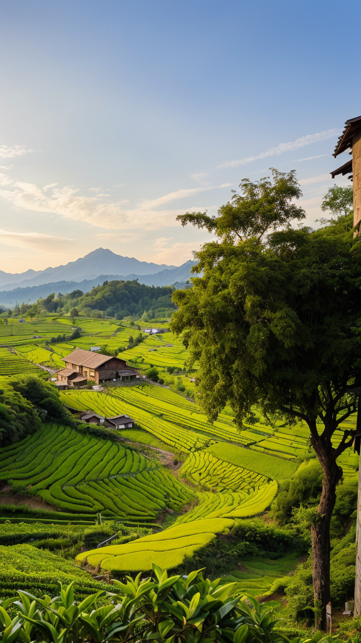 美丽农村自然风景高清锁屏手机壁纸系列2图片