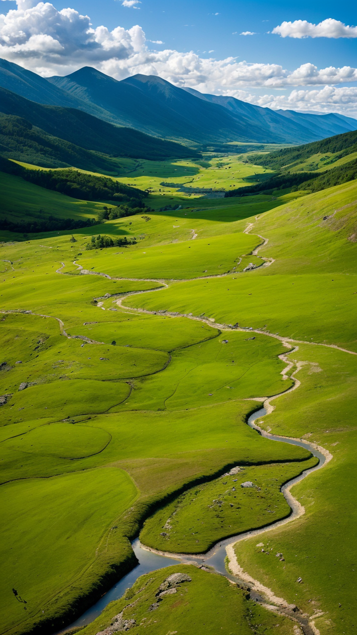 清晰的大草原风景图手机竖图系列4赏析