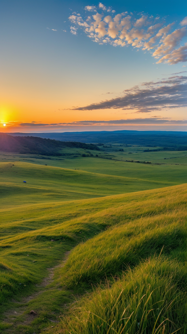 清晰的大草原风景图手机竖图系列4赏析