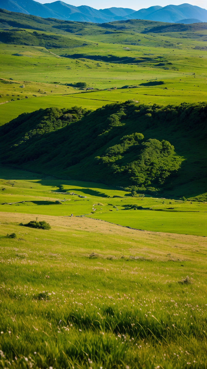 清晰的大草原风景图手机竖图系列4赏析