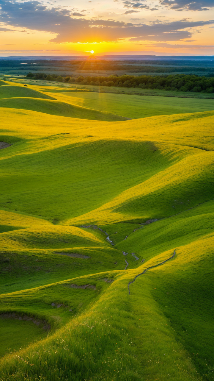 清晰的大草原风景图手机竖图系列4赏析