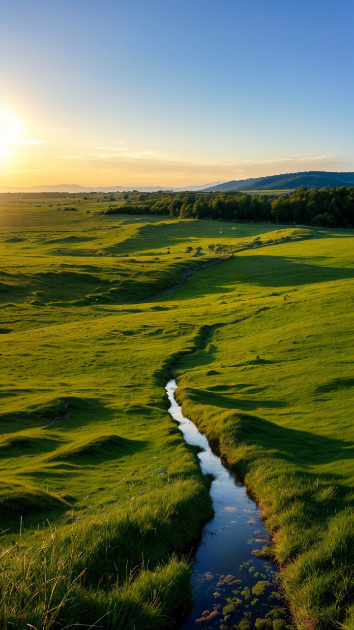 清晰的大草原风景图手机竖图系列4赏析