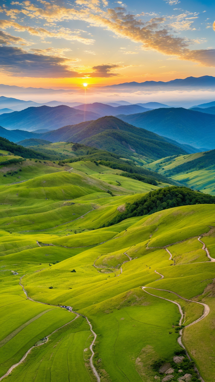 蓝天下的绝美自然风景草原图系列8赏析