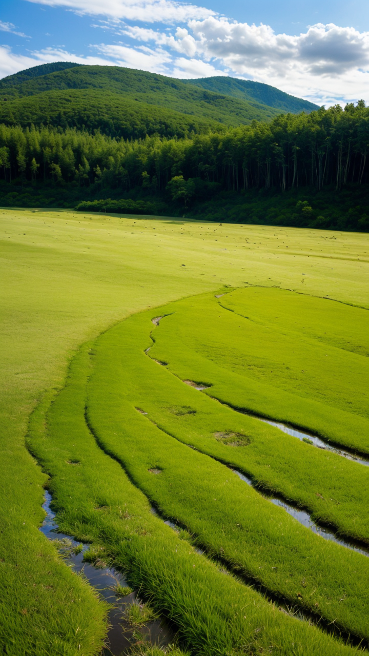蓝天下的绝美自然风景草原图系列8赏析