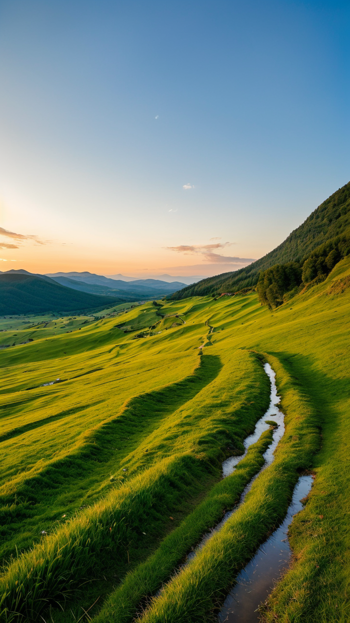 蓝天下的绝美自然风景草原图系列8赏析