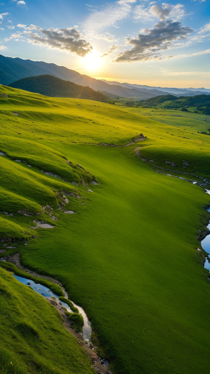 辽阔的草原风景图高清手机壁纸系列11赏析