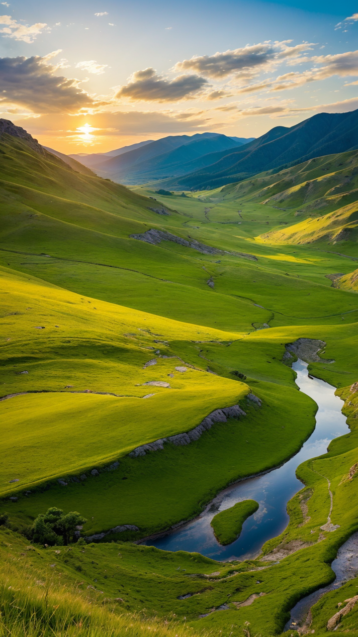 辽阔的草原风景图高清手机壁纸系列11赏析