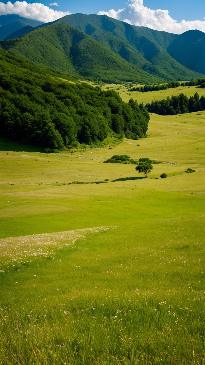 美丽的自然草原风景高清手机壁纸系列9赏析