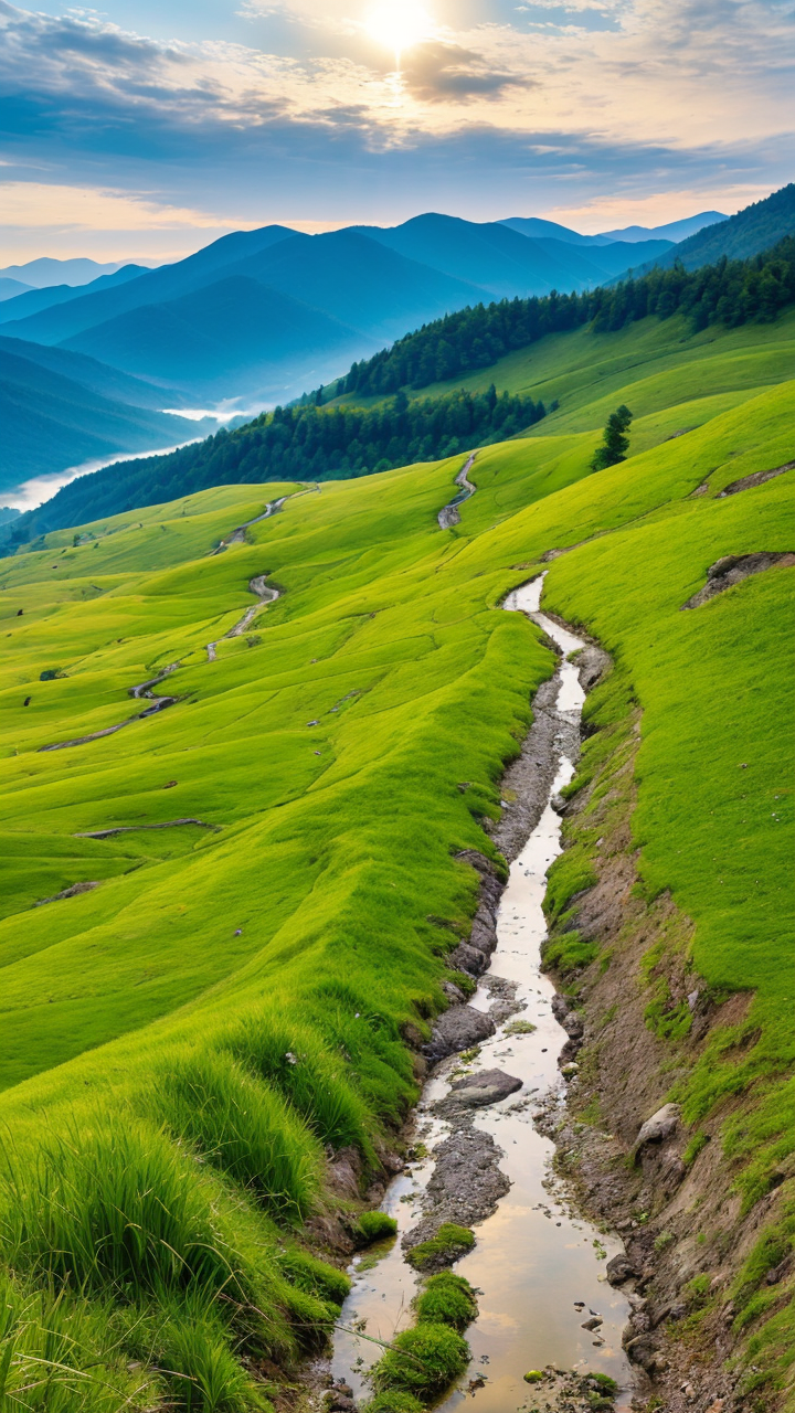 美丽的自然草原风景高清手机壁纸系列9赏析